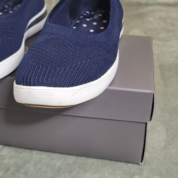 Aubrey Lynn Al-Amelina Slip-on Upper Knit Fabric Flat  Navy Size 10M - Picture 12 of 12